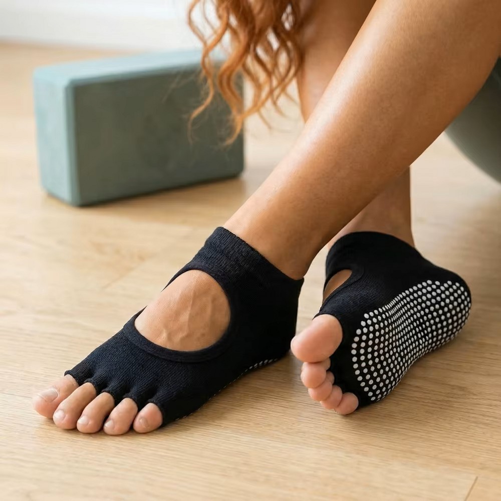 Skarpety do jogi z pięcioma pa – Medias Para Pilates Y Yoga recenzja i cena